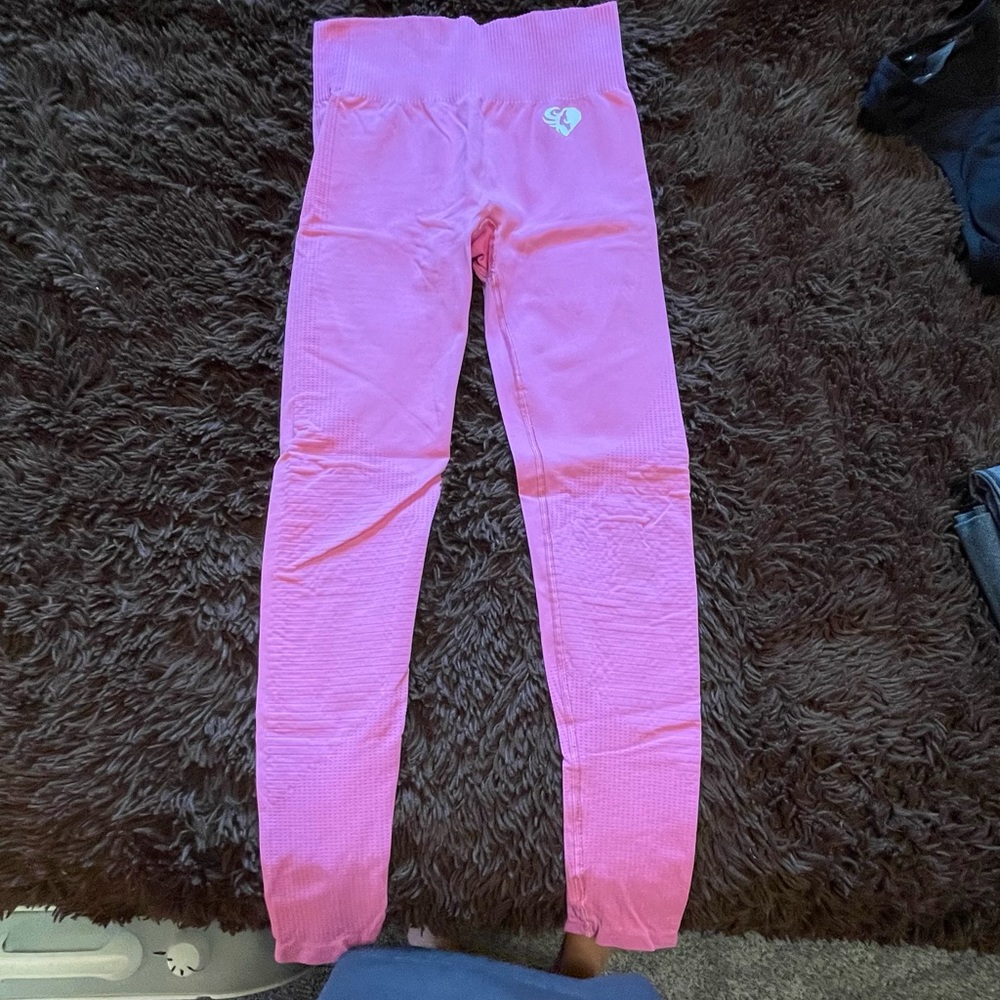 Womens Best Power Seamless Leggings (Pink)